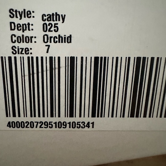 BEAUTIISOLES Cathy Flat 7, ORCHID  SILK SATIN Unique $395 - Picture 4 of 6